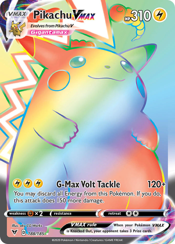 Pikachu VMAX (188) [Sword & Shield: Vivid Voltage] - Graded