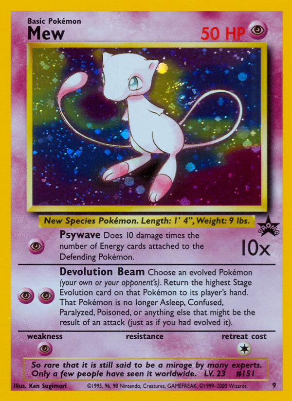Mew (9) [Wizards: Black Star Promos] - Graded
