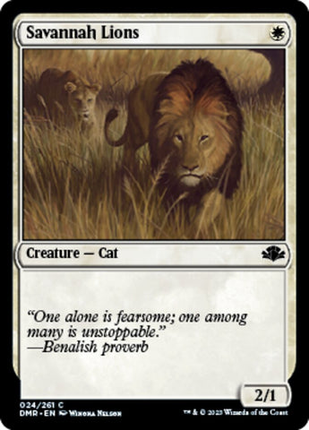 Savannah Lions [Dominaria Remastered]