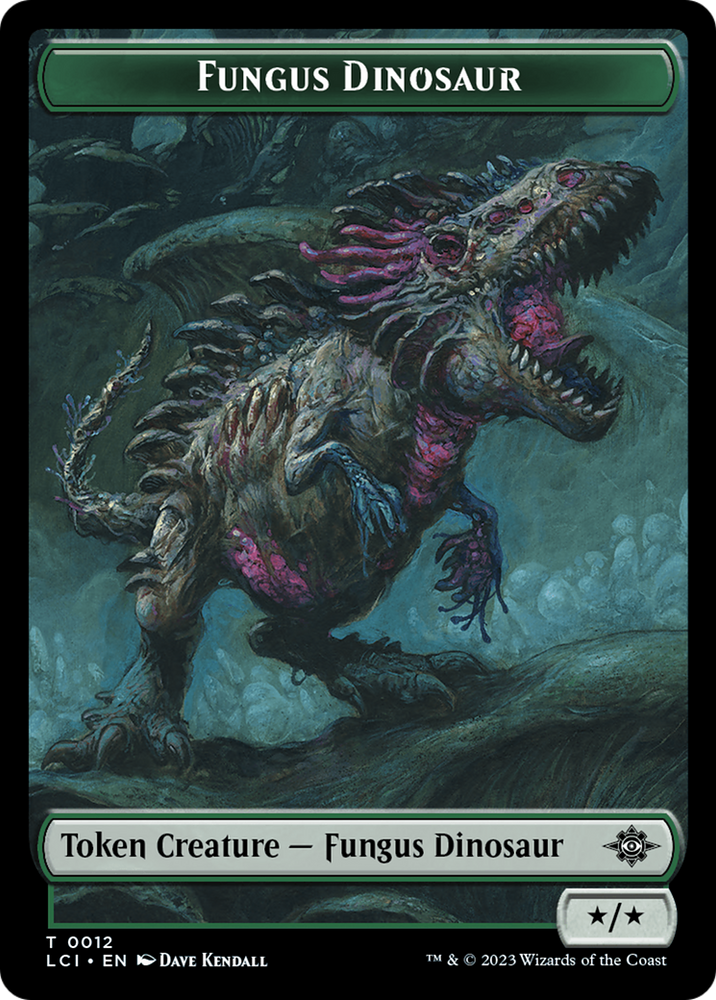 Fungus Dinosaur // Spirit Double-Sided Token [The Lost Caverns of Ixalan Tokens]