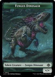 Fungus Dinosaur // Vampire Demon Double-Sided Token [The Lost Caverns of Ixalan Tokens]