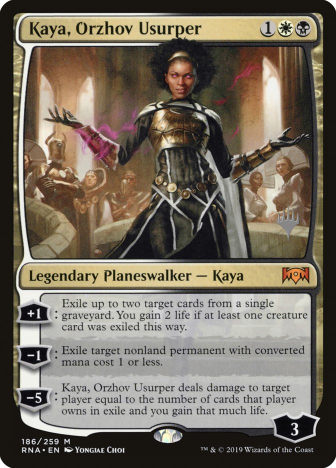 Kaya, Orzhov Usurper (Promo Pack) [Ravnica Allegiance Promos]