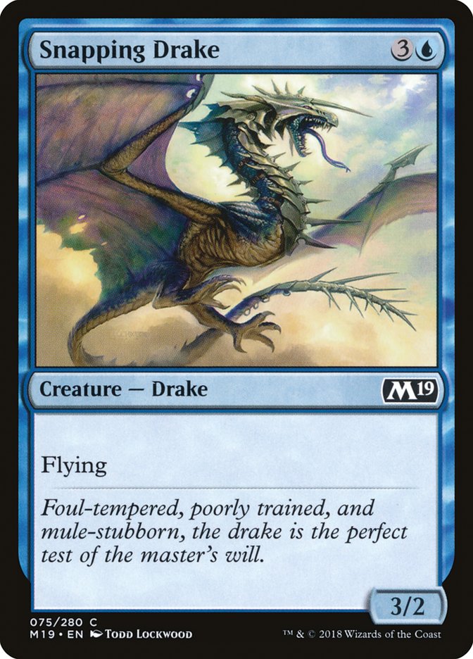 Snapping Drake [Core Set 2019]