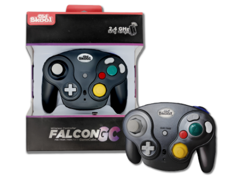 FALCON WIRELESS CONTROLLER FOR GAMECUBE (GCN) - OLD SKOOL