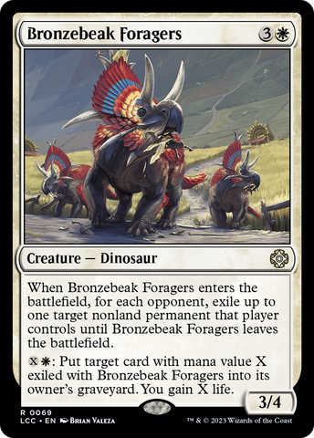 Bronzebeak Foragers [The Lost Caverns of Ixalan Commander]