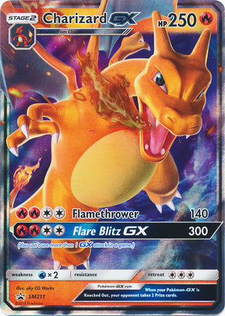 Charizard GX (SM211) [Sun & Moon: Black Star Promos] - Graded