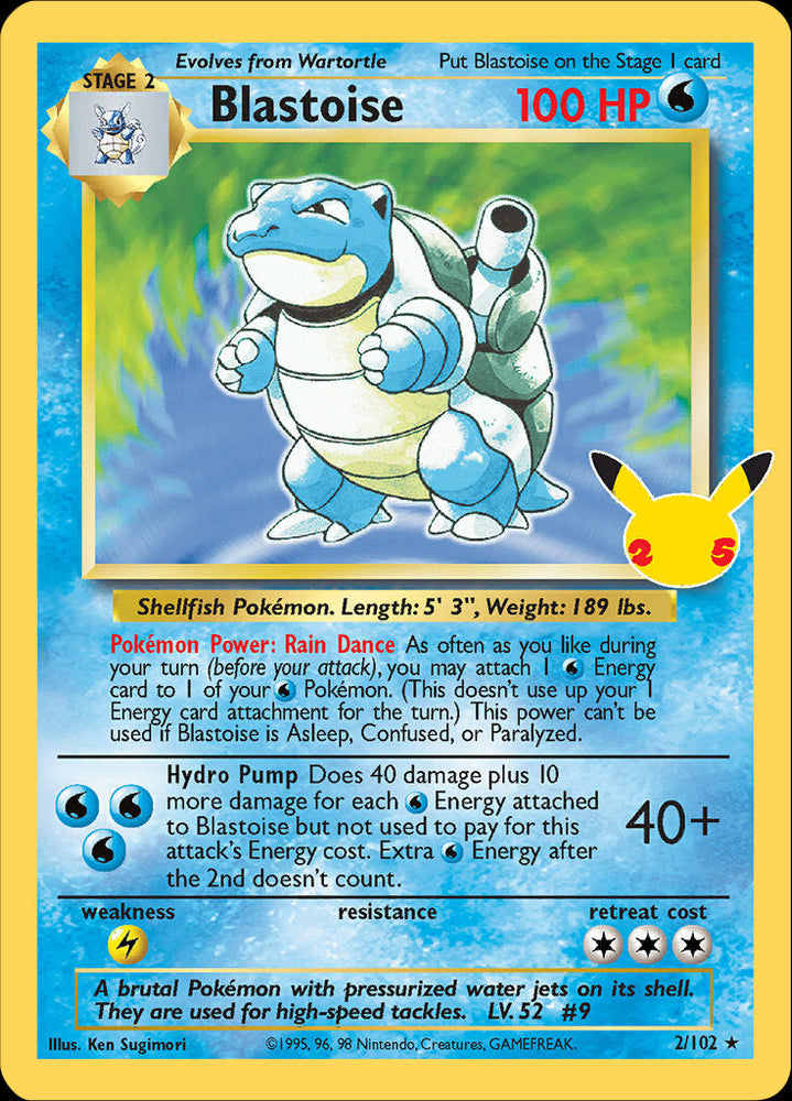 Blastoise (003/025) [Celebrations: 25th Anniversary - Japanese s8a-p] - Graded