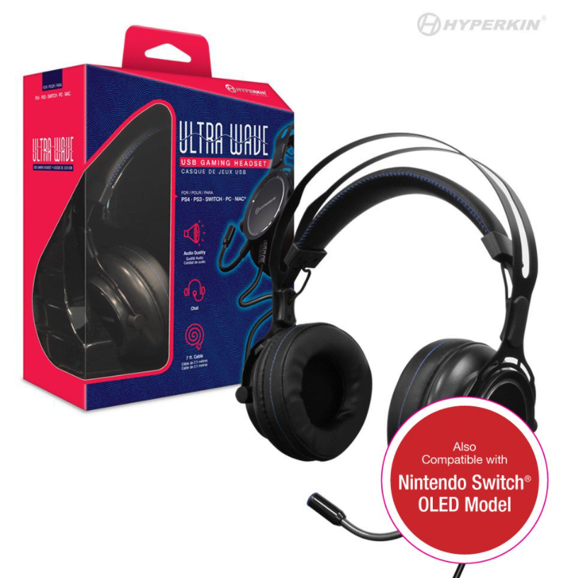UltraWave USB Gaming Headset - Hyperkin