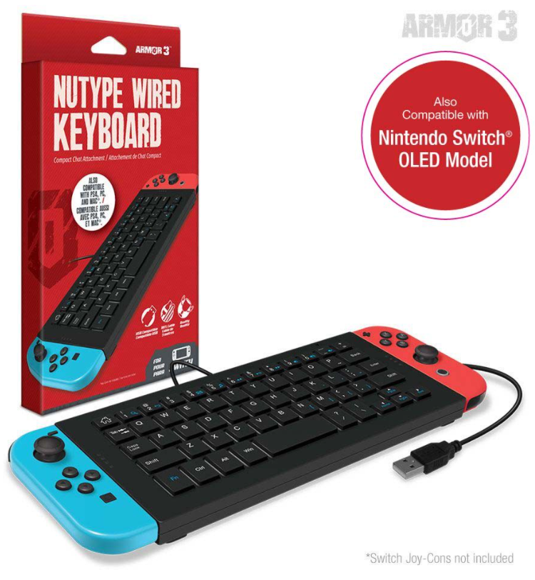 NuType Wired Keyboard (NSW) - Armor3
