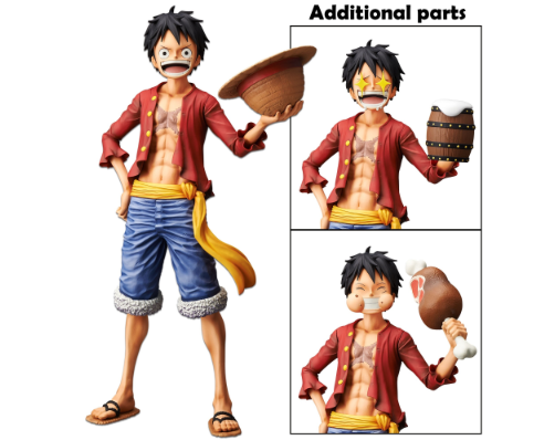 ONE PIECE MONKEY D. LUFFY GRANDISTA NERO FIGURE