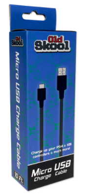 Micro USB Charge/Sync Cable for Controllers (PS4 / XBO) - OLD SKOOL