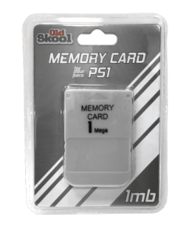 PS1 Memory Card for Sony Playstation 1 (1MB) - OLD SKOOL