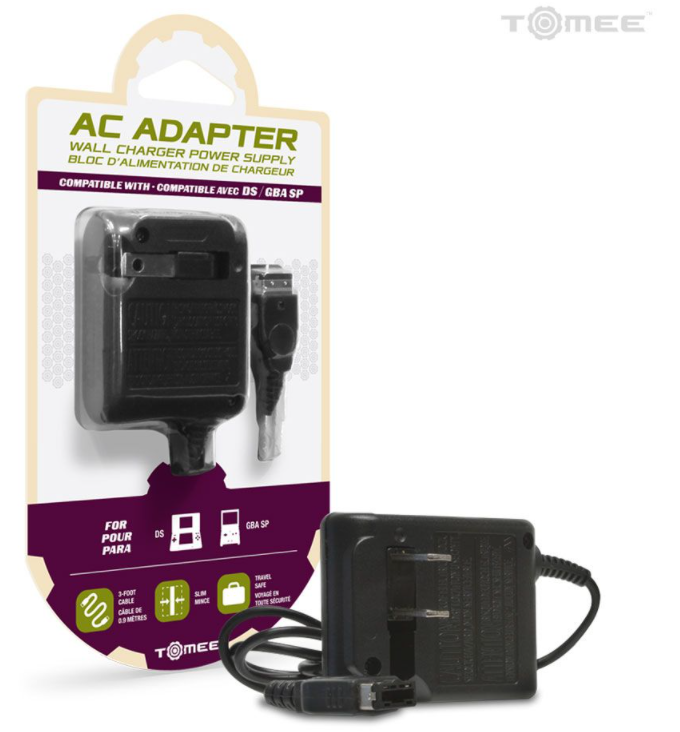 AC Adapter for Gameboy Advance SP, DS - Tomee