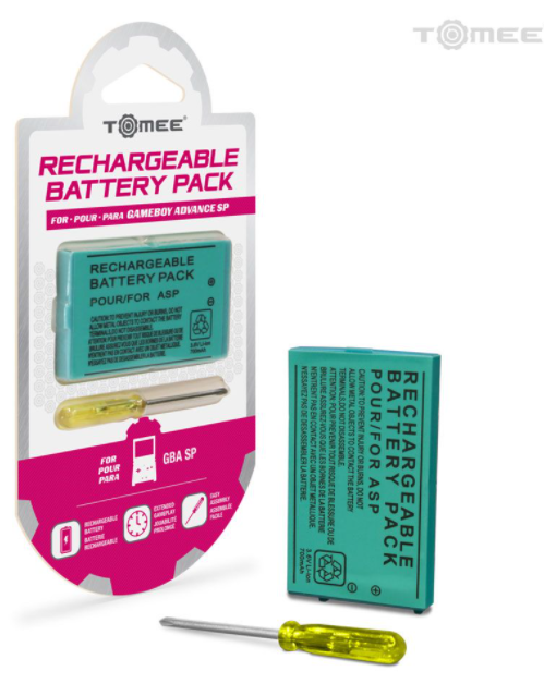 Rechargeable Battery Pack Gameboy Advance SP - Tomee